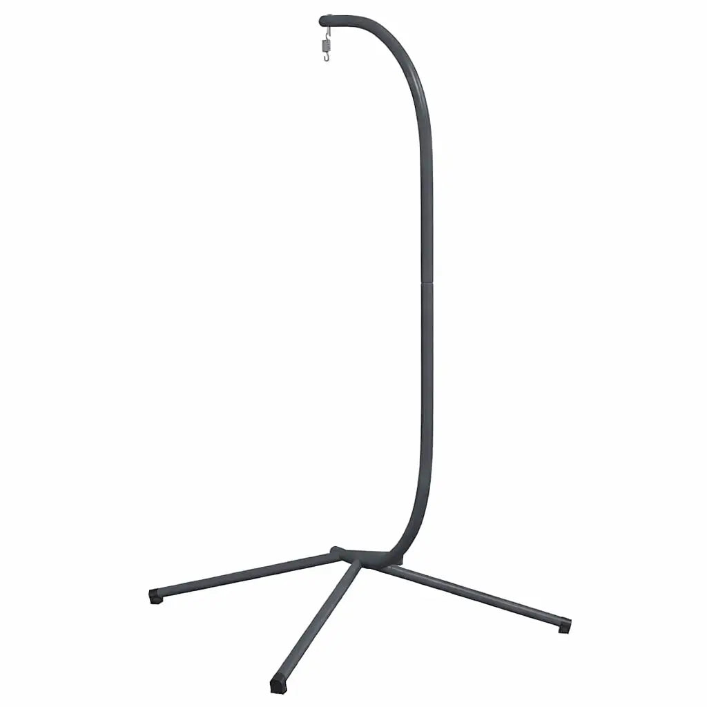 Back View of Anthracite Stand for Hanging Egg Chair on White Background