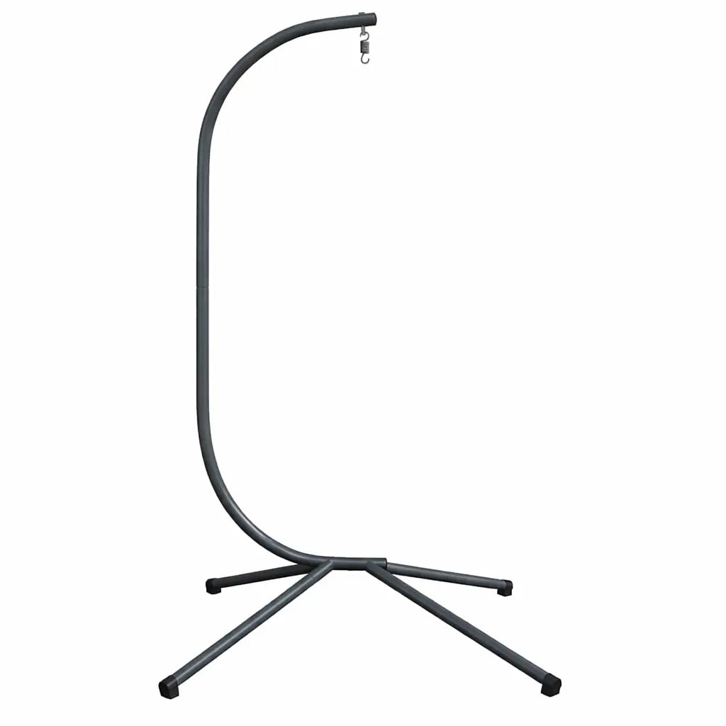 Side View of Anthracite Stand for Hanging Egg Chair on White Background