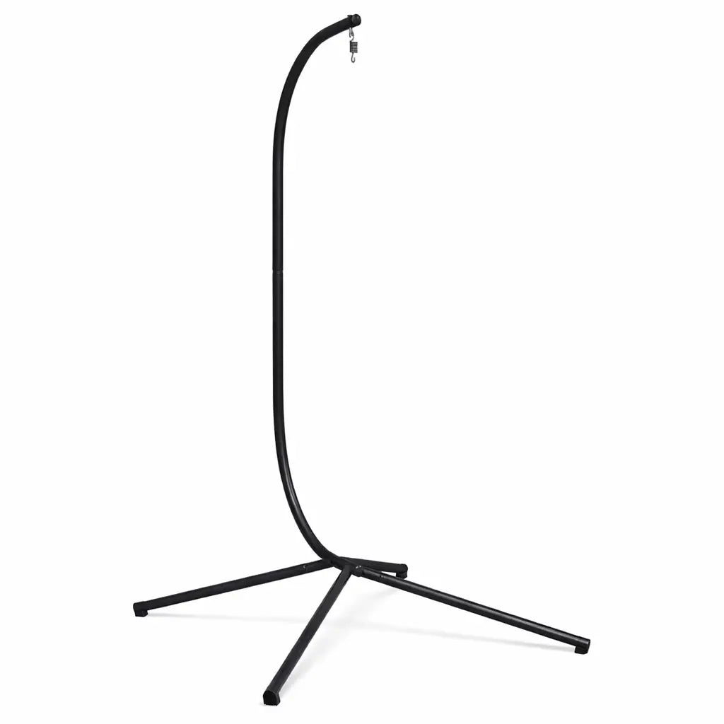 Black Stand for Hanging Egg Chair on White Background